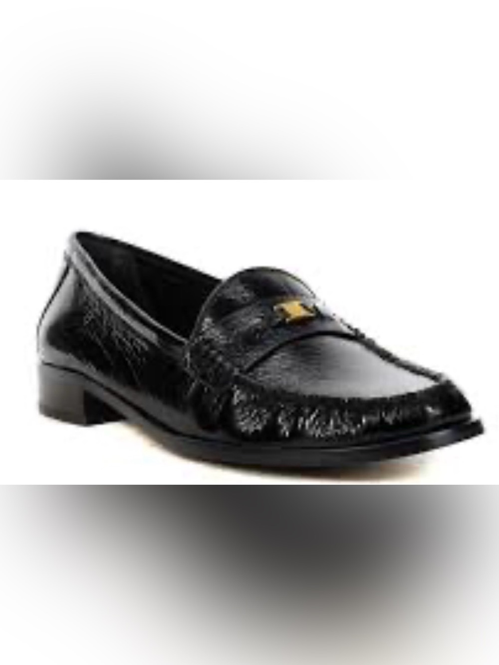 Franco Sarto Women’s Black Leather Penny Loafers new size 11